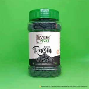 Vedic Span Premium Black Raisins (Kali Kishmish) | Jumbo, Seedless & Iron-Rich Superfruit