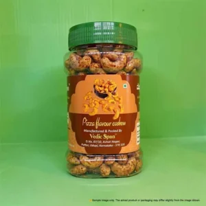 Vedic Span Pizza Flavour Cashews | Roasted Kaju with Italian Herbs & Cheese Spice