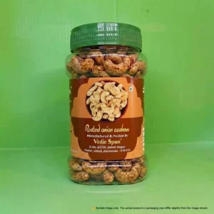 Vedic Span Roasted Onion Cashews | Savory Caramelized Onion Flavored Kaju