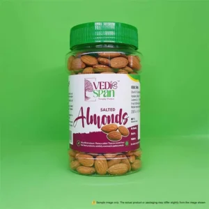 Vedic Span Premium Roasted & Salted Almonds (Namkeen Badam) | The Crunchy, Guilt-Free Savory Snack