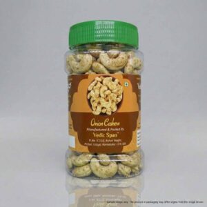 Vedic Span Cream & Onion Cashews (Roasted Kaju) | Zesty, Savory & Crunchy Snack